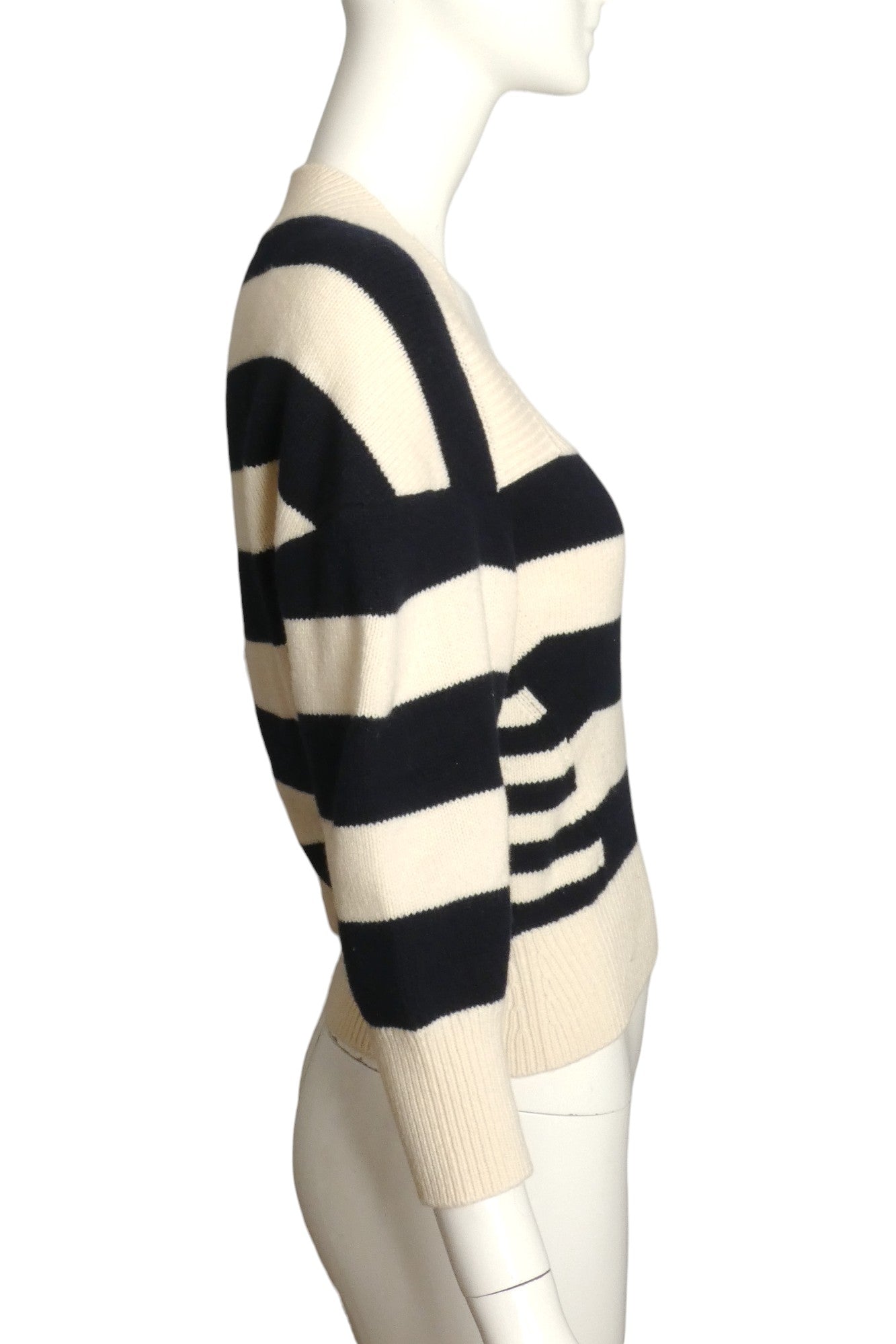 ALEXANDER MCQUEEN- 2021 Wool Stripe Sweater, Size 4