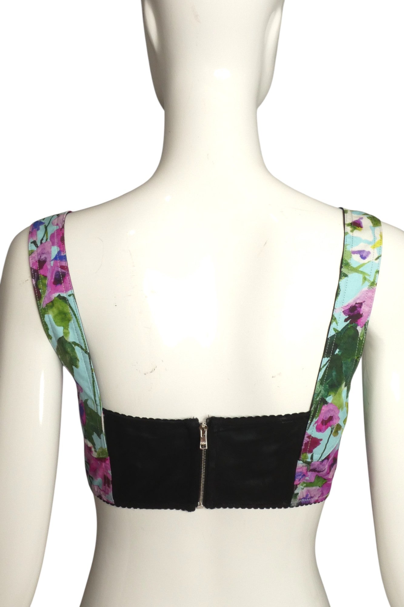 DOLCE & GABBANA- Floral Cotton Bra Top, Size 6