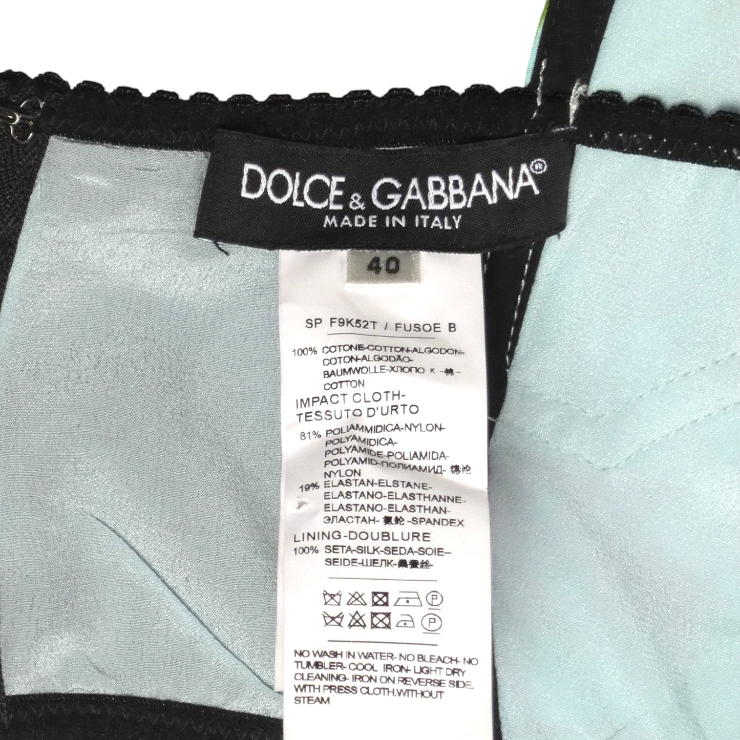 DOLCE & GABBANA- Floral Cotton Bra Top, Size 6