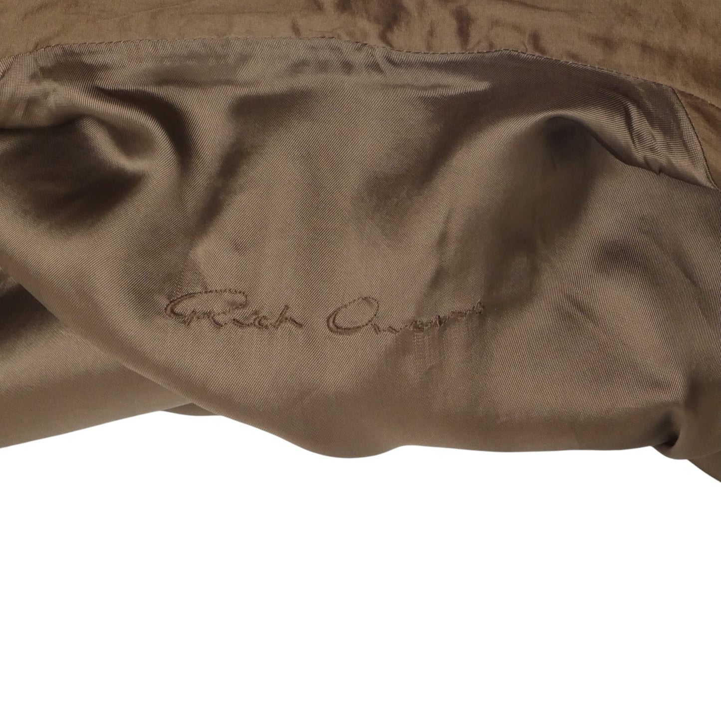 RICK OWENS- Bronze Leather & Knit Jacket, Size 4