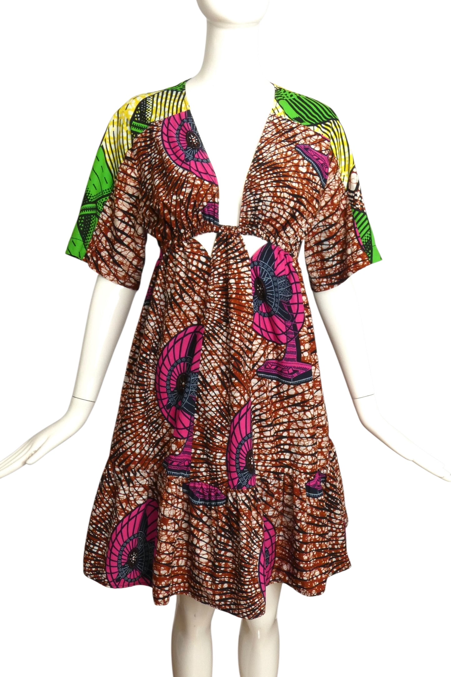 STELLA MCCARTNEY- 2018 Printed Cotton Batiste Dress, Size 6