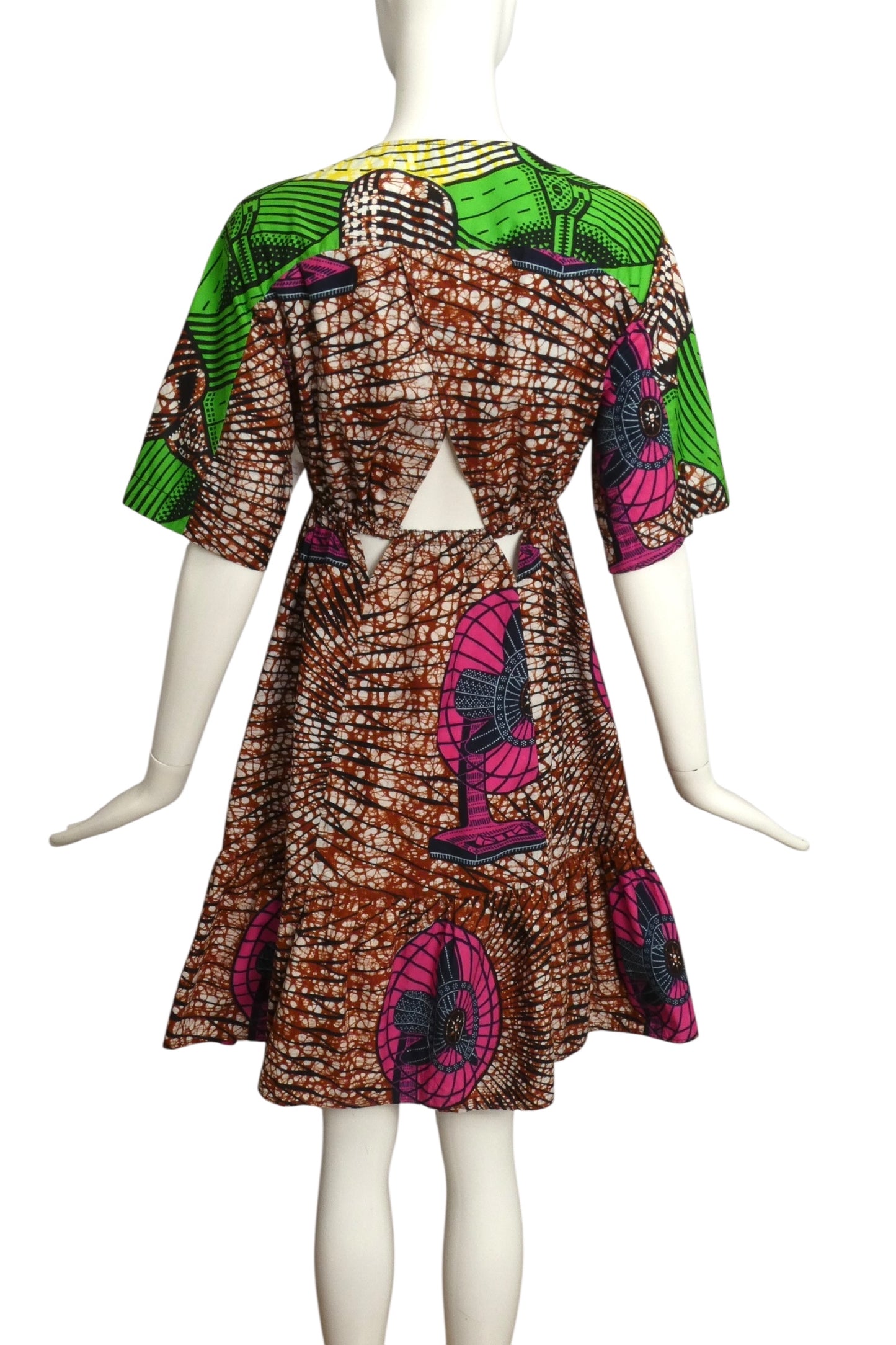 STELLA MCCARTNEY- 2018 Printed Cotton Batiste Dress, Size 6