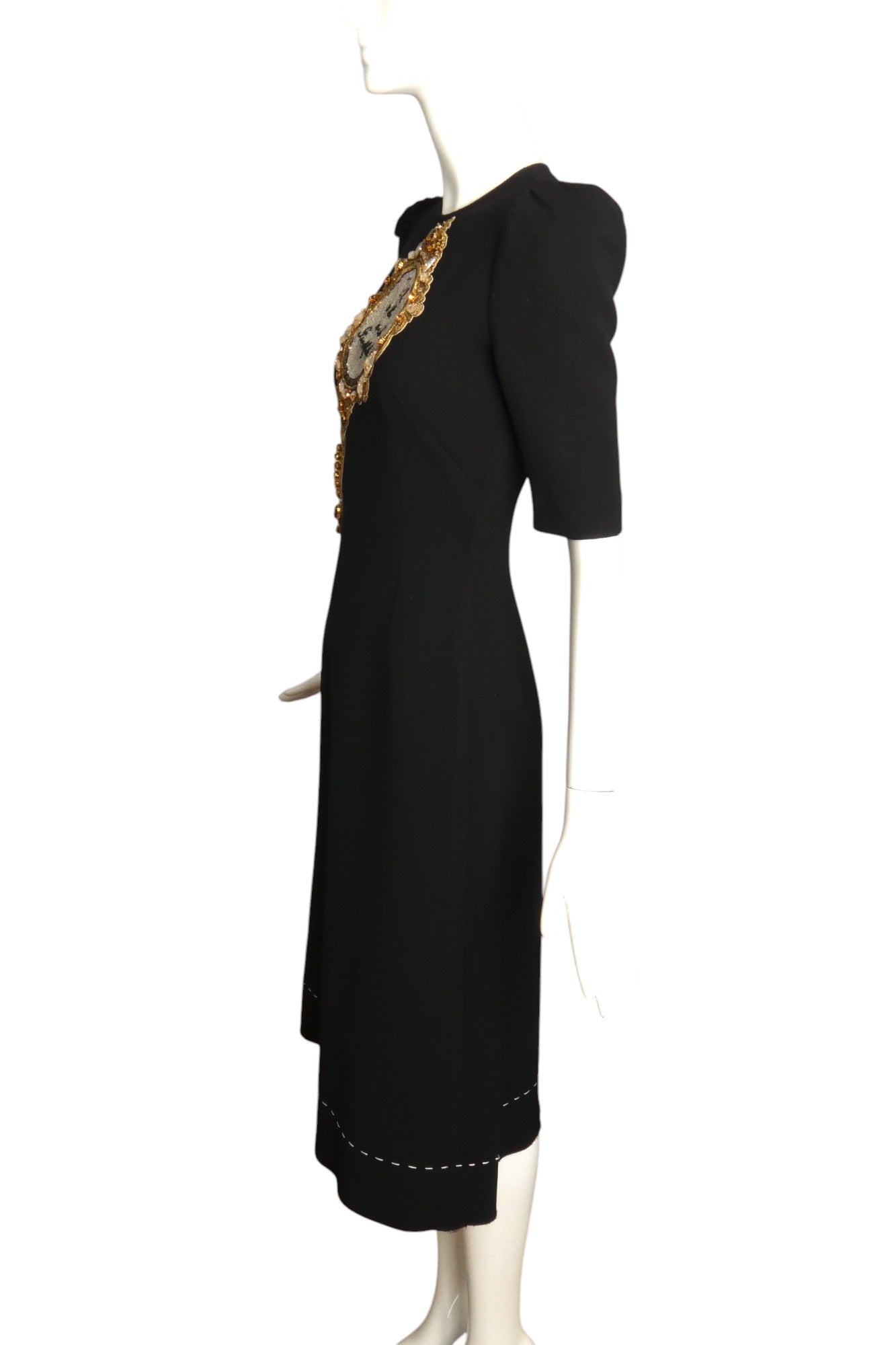 DOLCE & GABBANA- 2016 Black Mirror Fairy Tale Dress, Size 2