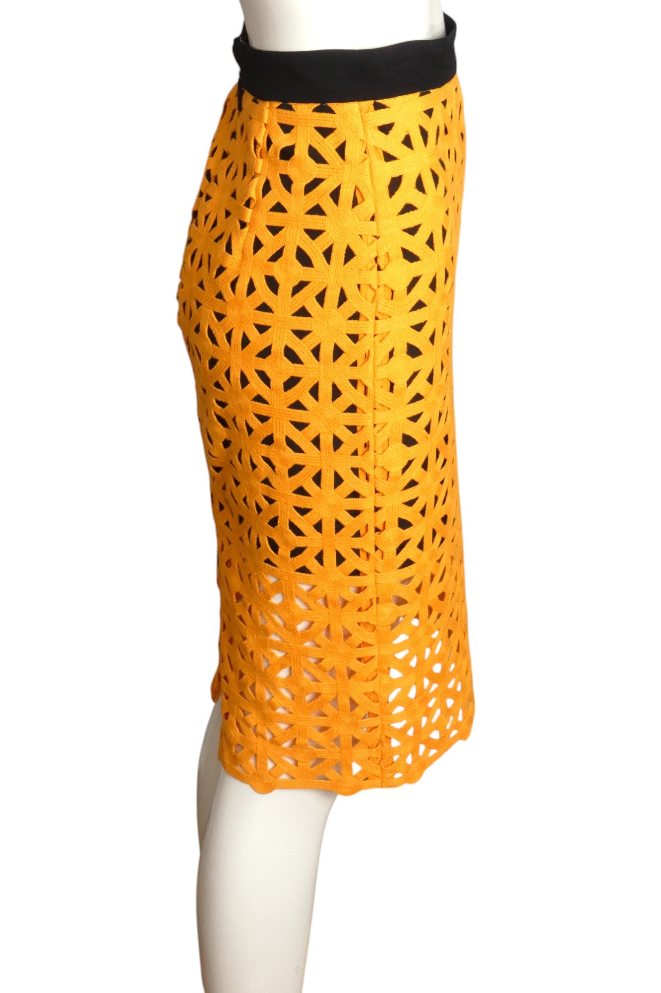 MSGM- Macrame Knit Midi Pencil Skirt, Size 4