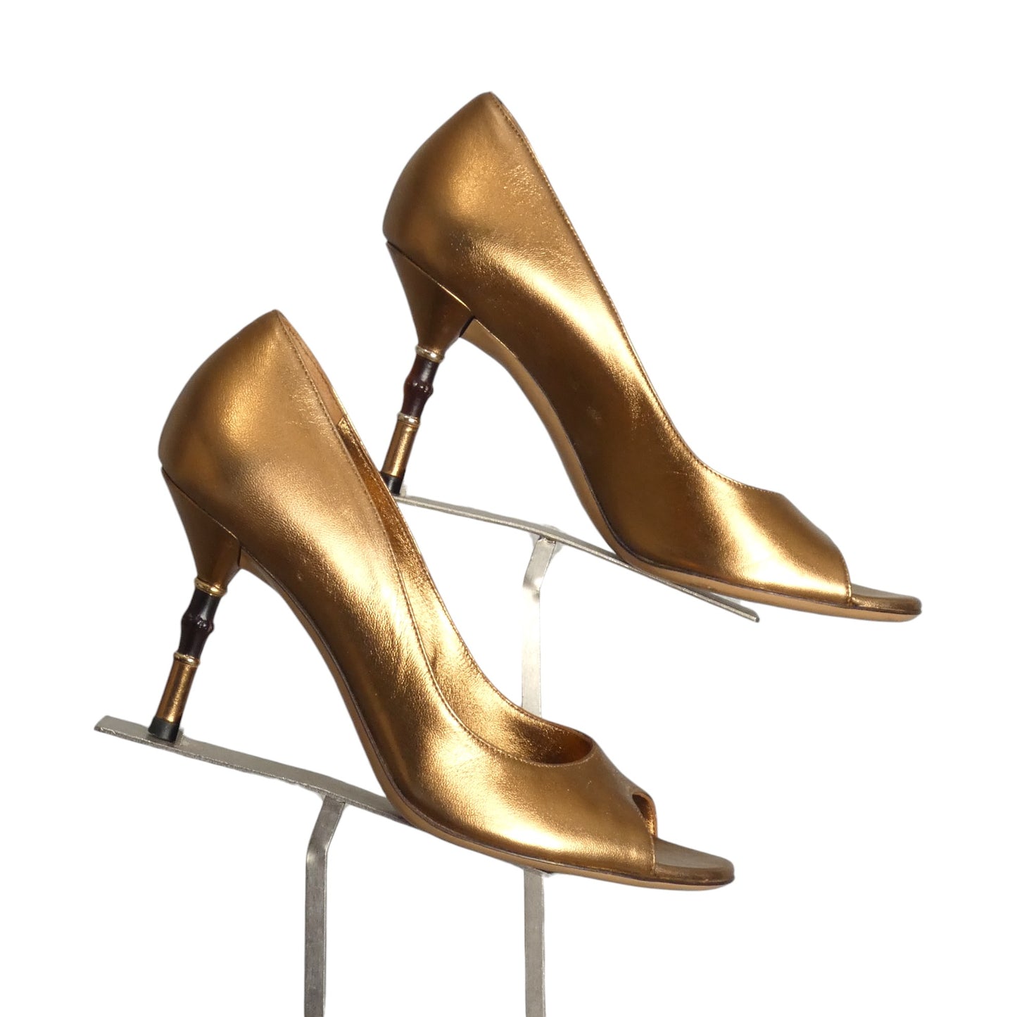 GUCCI- 2007 Neiman Marcus Anniversary Gold Pumps, Size 6B