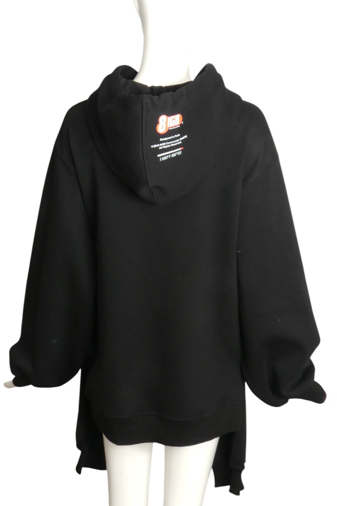 8 IGB COMMUNITY- NWT Black Hoodie, Size Small