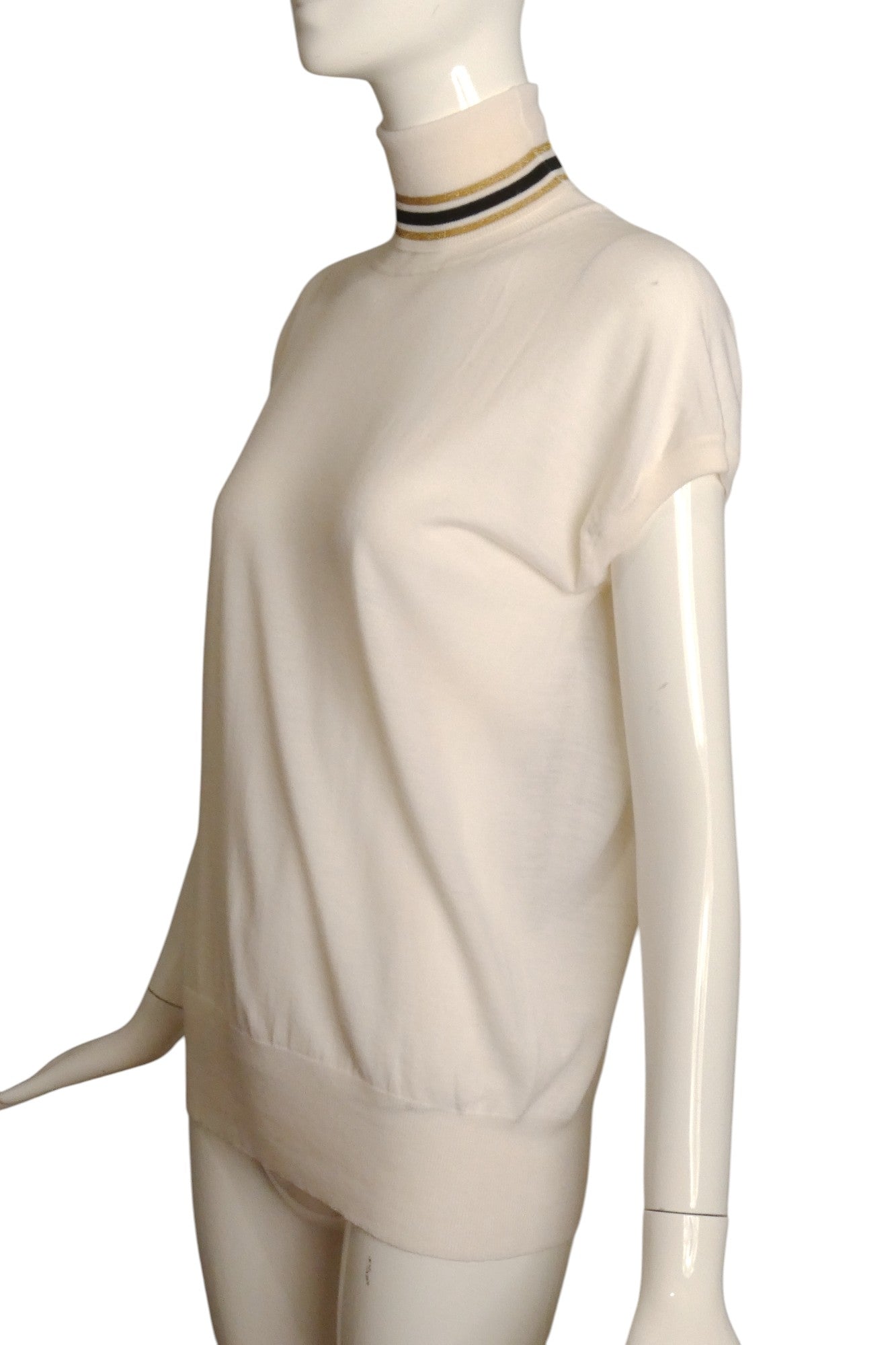 GUCCI- NWT Ivory Knit Turtleneck Sweater, Size Large
