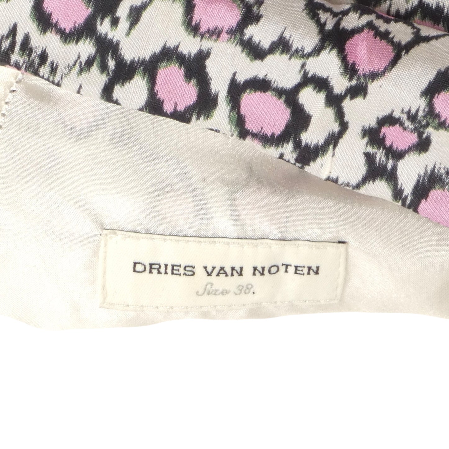 DRIES VAN NOTEN- Printed Silk Cowl Neck Blouse, Size 6