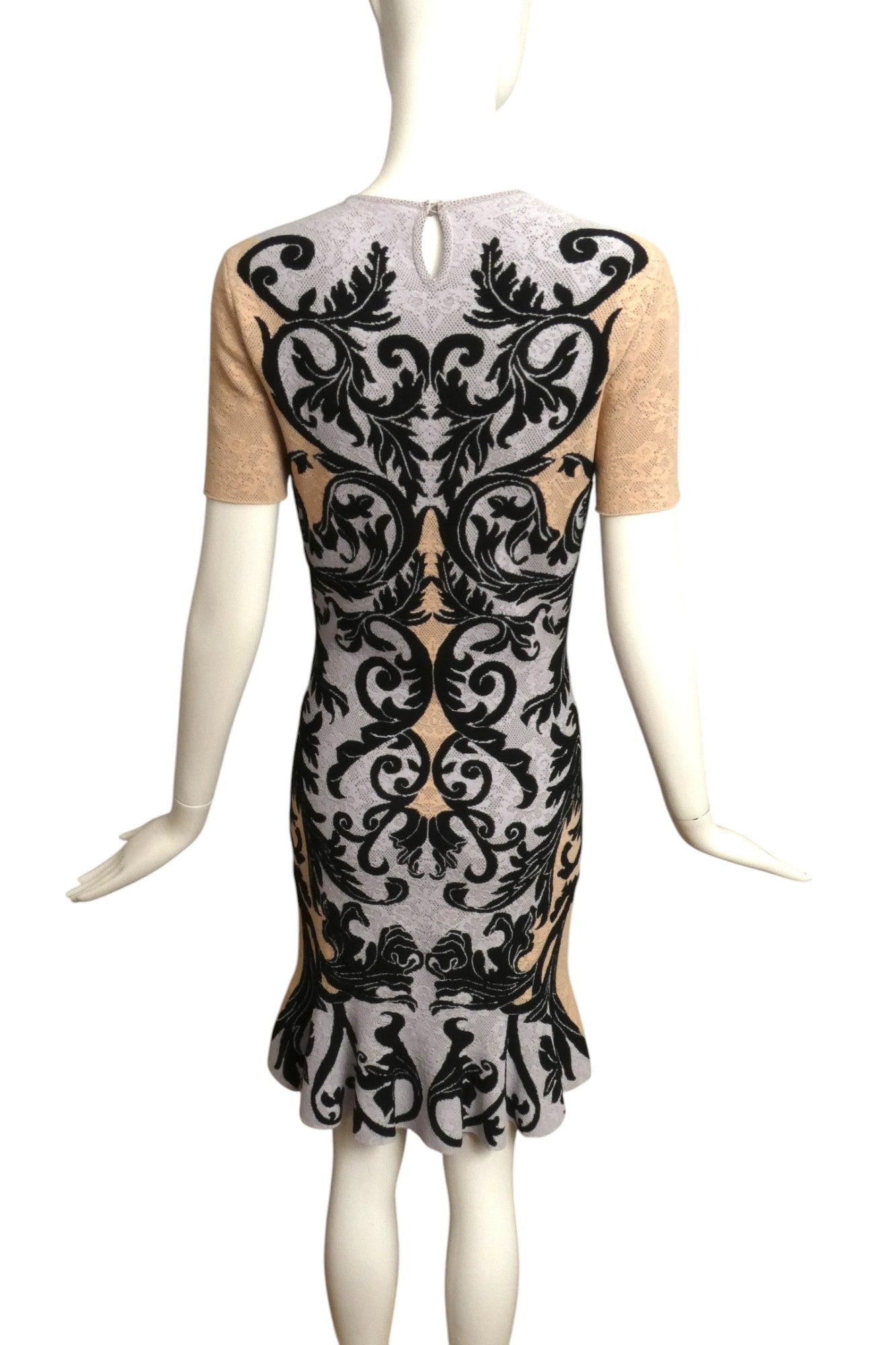 ALEXANDER MCQUEEN- Printed Knit Dress, Size Small