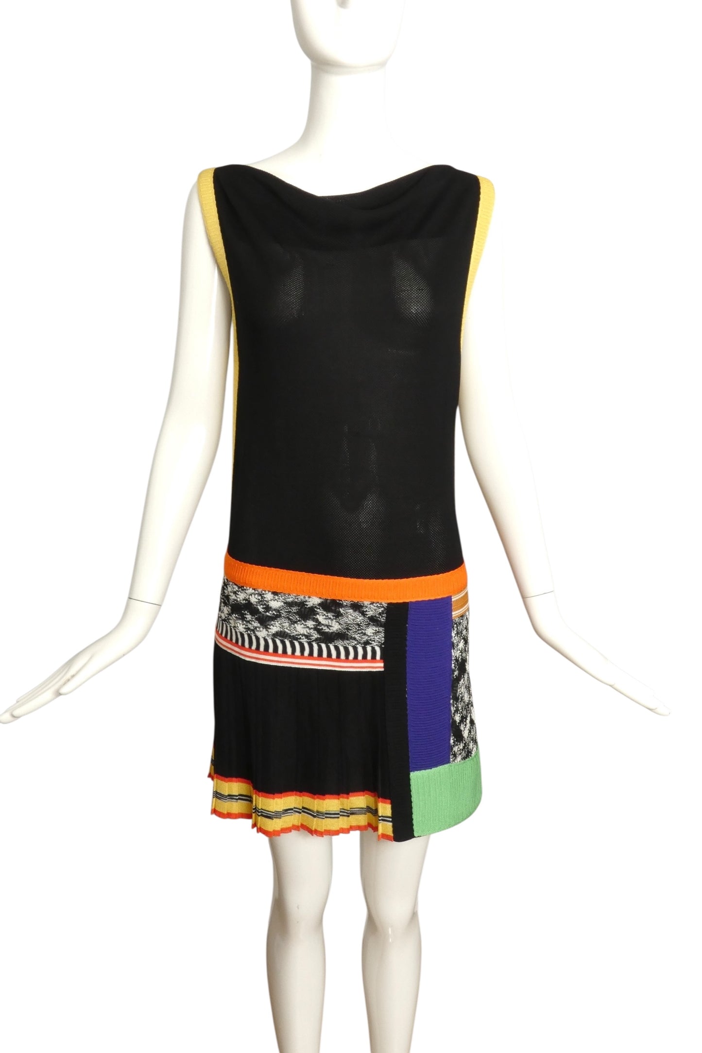 MISSONI- Colorblock Knit Dress, Size 6