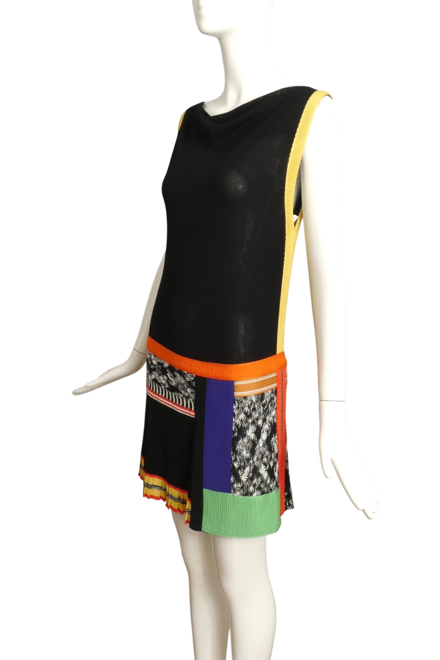 MISSONI- Colorblock Knit Dress, Size 6