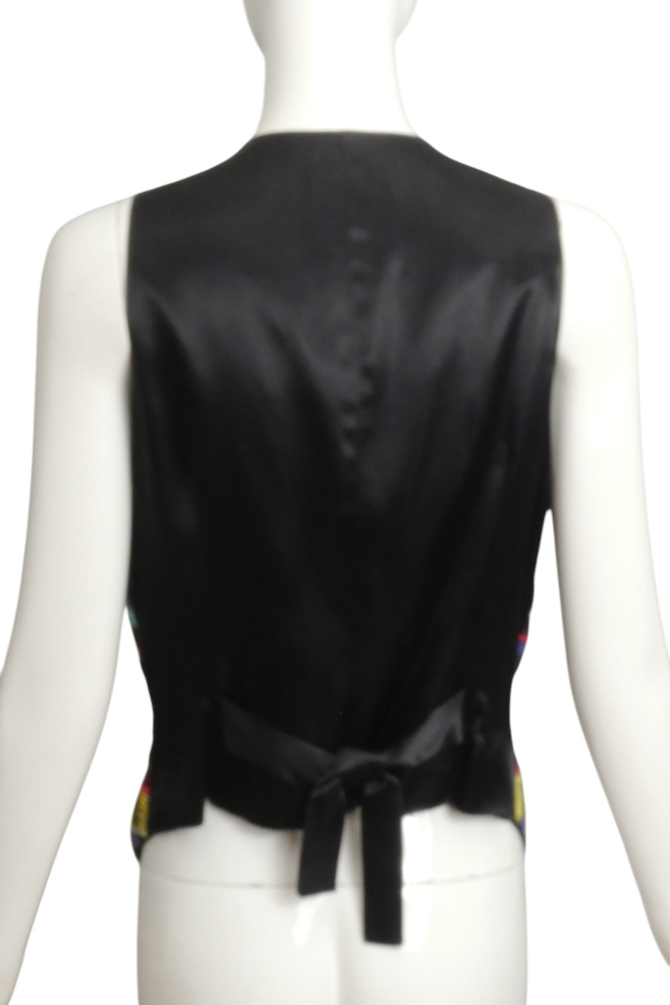 TODD OLDHAM- 1990s Sequin & Beaded Vest, Size 6