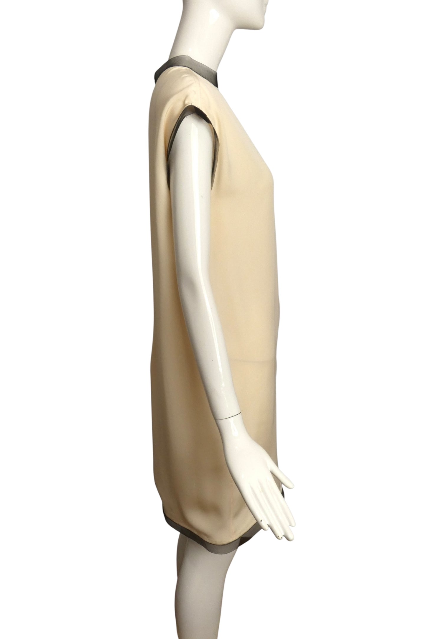 GEOFFREY BEENE- 1990s Silk & Horsehair Dress, Size 6