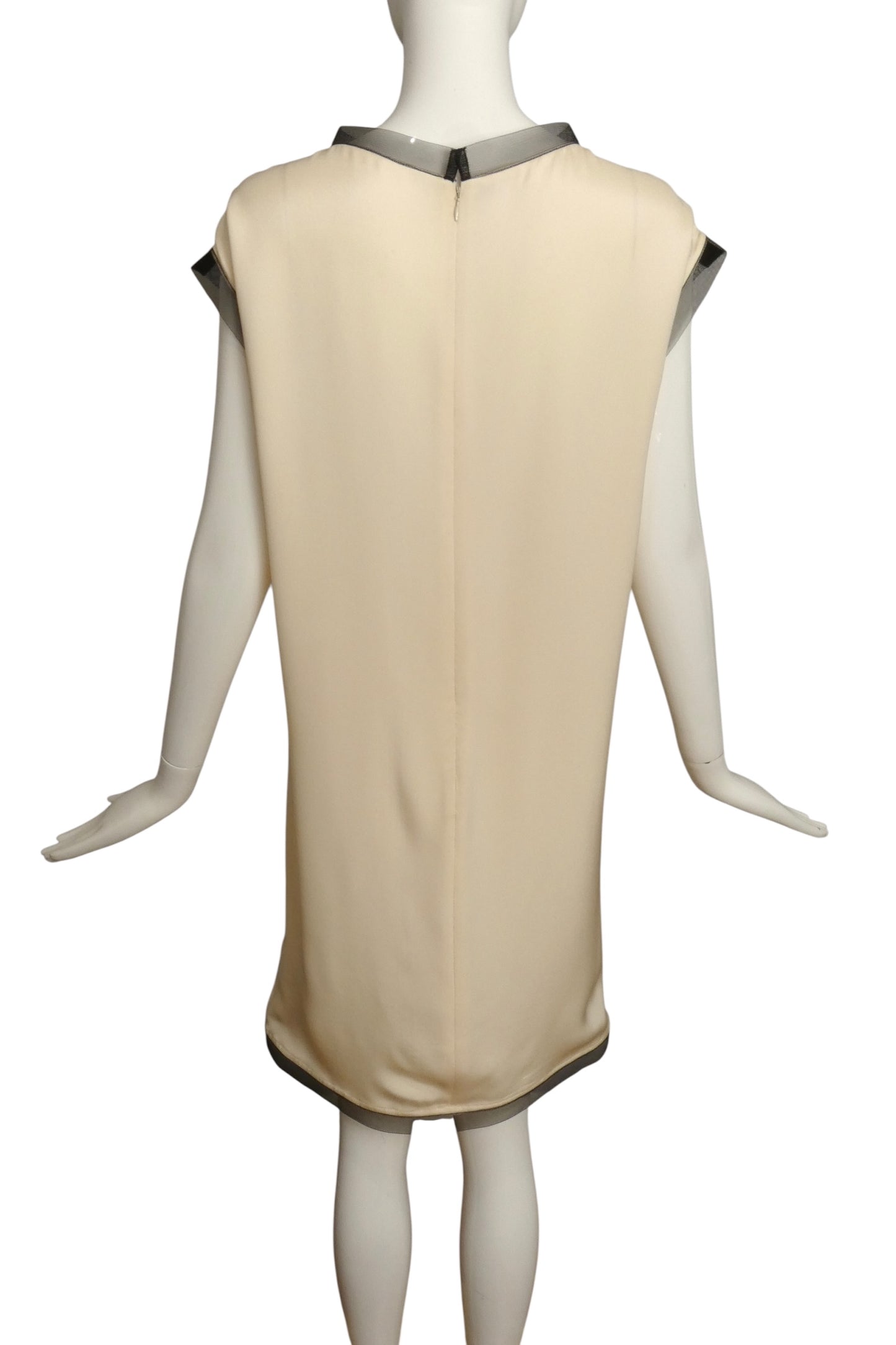 GEOFFREY BEENE- 1990s Silk & Horsehair Dress, Size 6