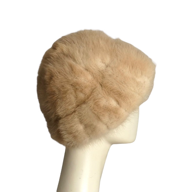 1960s Blonde Mink Fur Hat