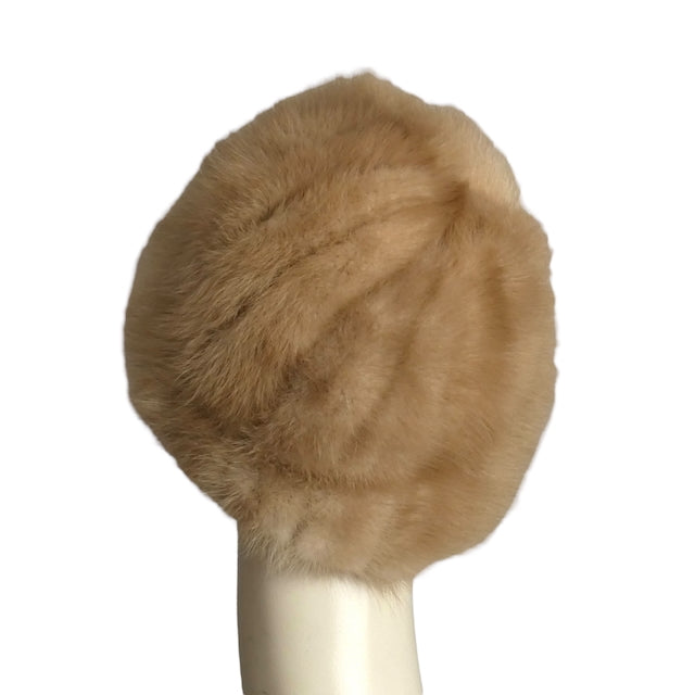 1960s Blonde Mink Fur Hat