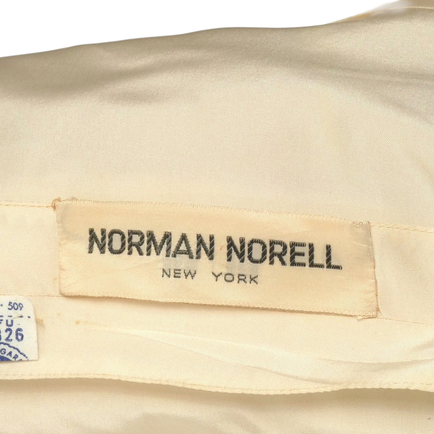NORMAN NORELL- AS IS 1968 Organza Sailor Ball Gown, Size 4