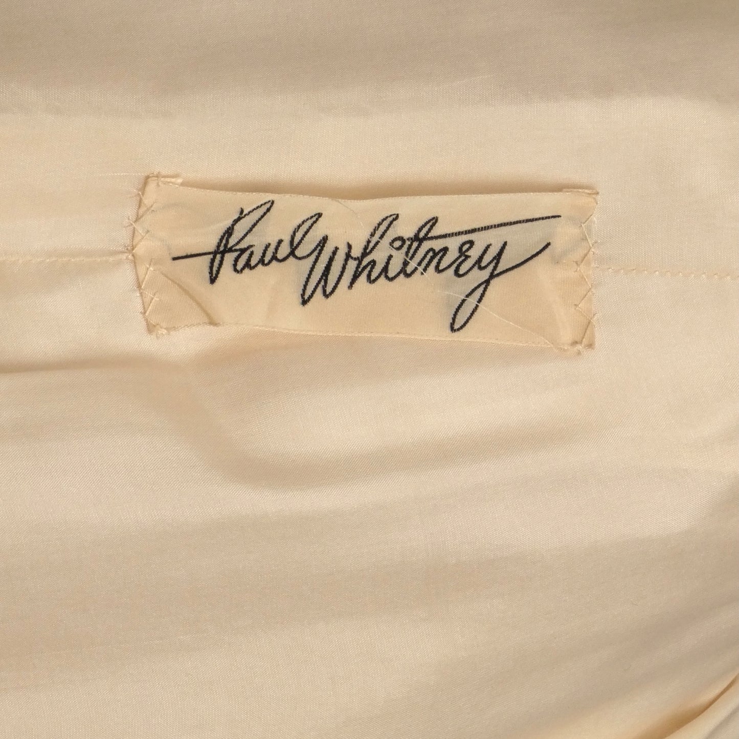 PAUL WHITNEY- 1950s Floral Silk Dress, Size 4