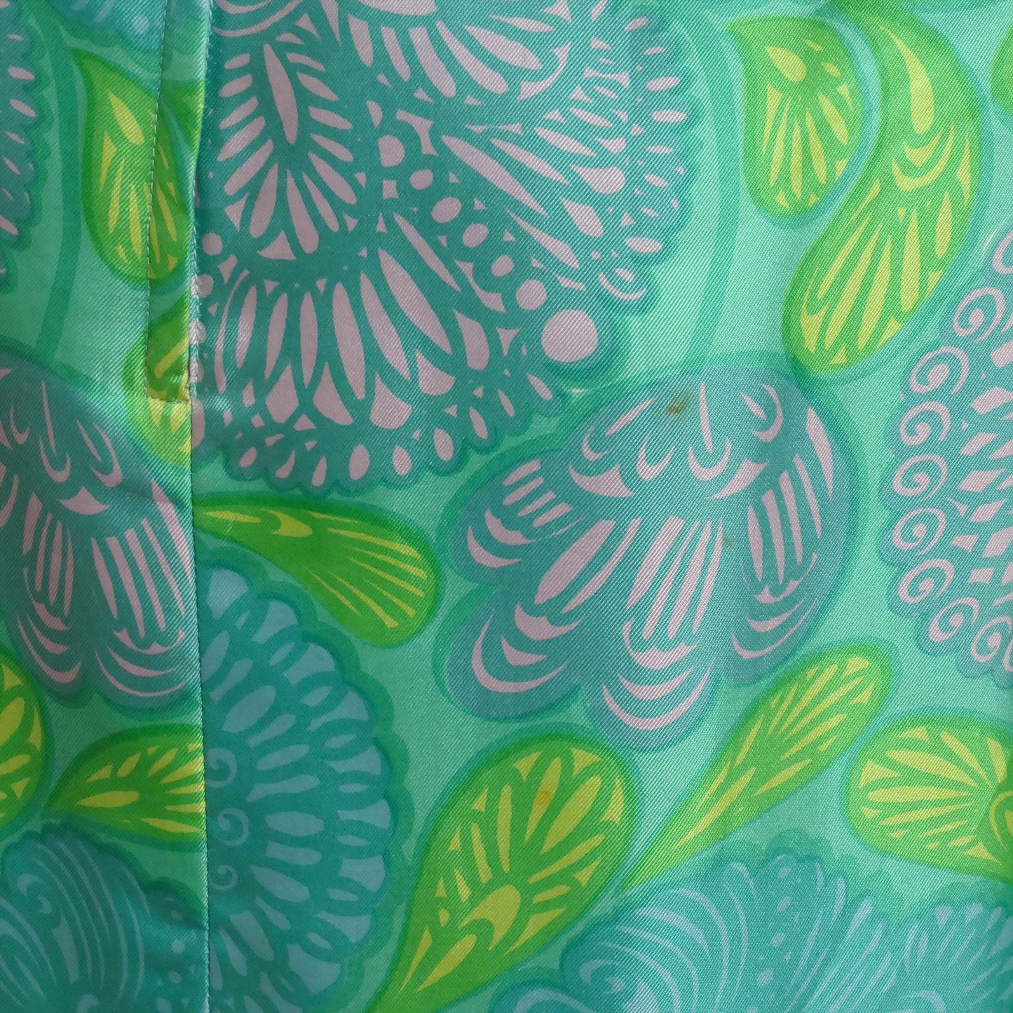 1950s Floral Print Silk Dress, Size 4