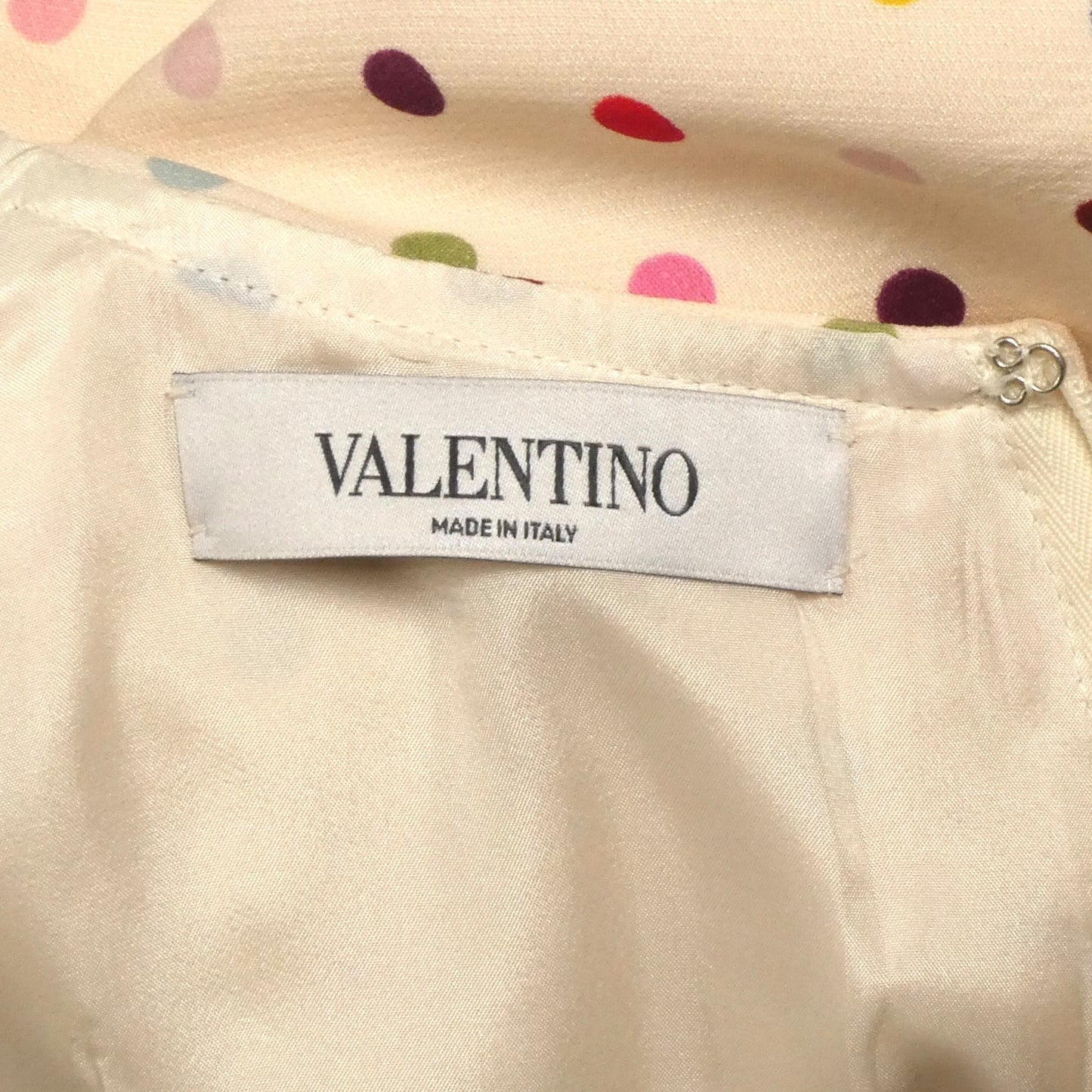 VALENTINO- Wool Crepe Polka Dot Blouse, Size 8