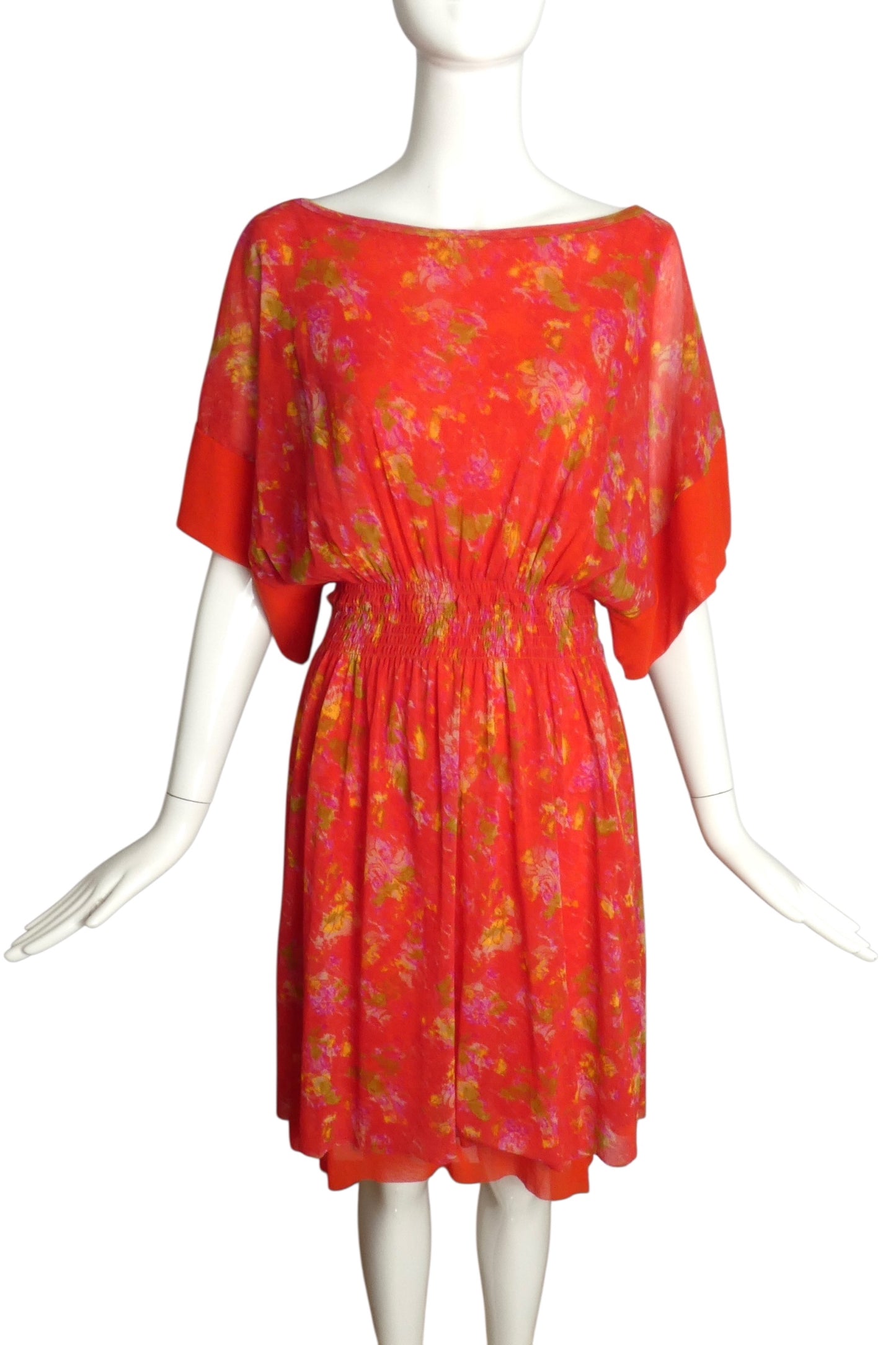 JEAN PAUL GAULTIER- Floral Mesh Dress, Size Small