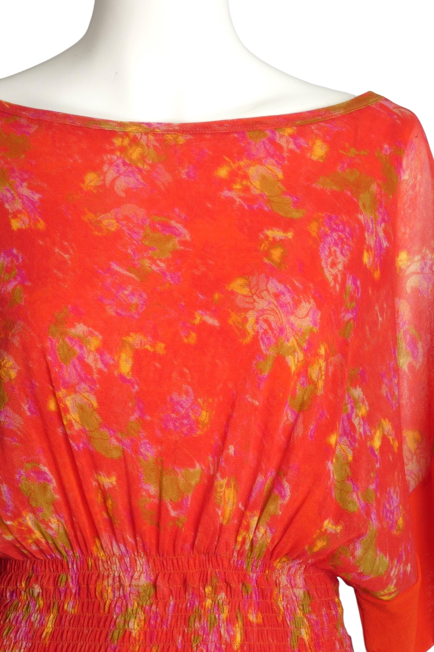 JEAN PAUL GAULTIER- Floral Mesh Dress, Size Small