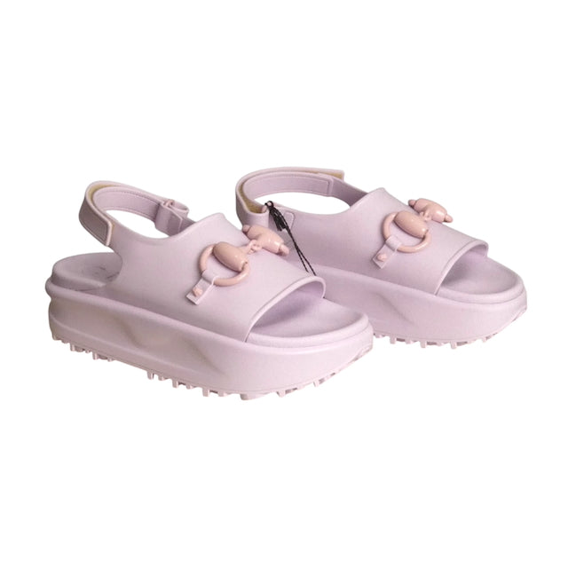 GUCCI- NIB Pink Soft Rubber Sandals, Size 37