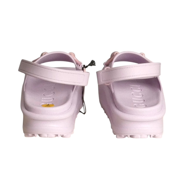 GUCCI- NIB Pink Soft Rubber Sandals, Size 37