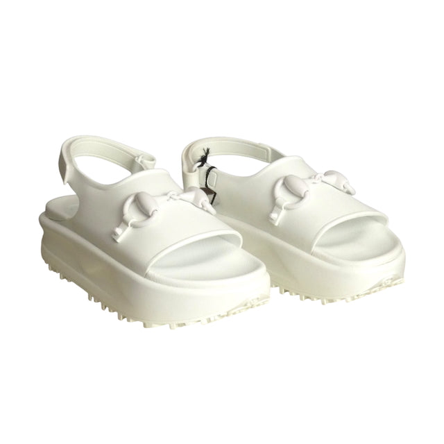 GUCCI- NIB White Soft Rubber Sandals, Size 40