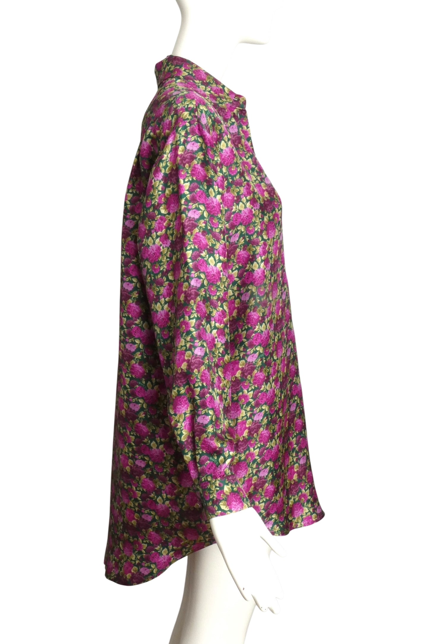 GUCCI- NWT 2023 Floral Silk Tunic & Bra Top, Size 6