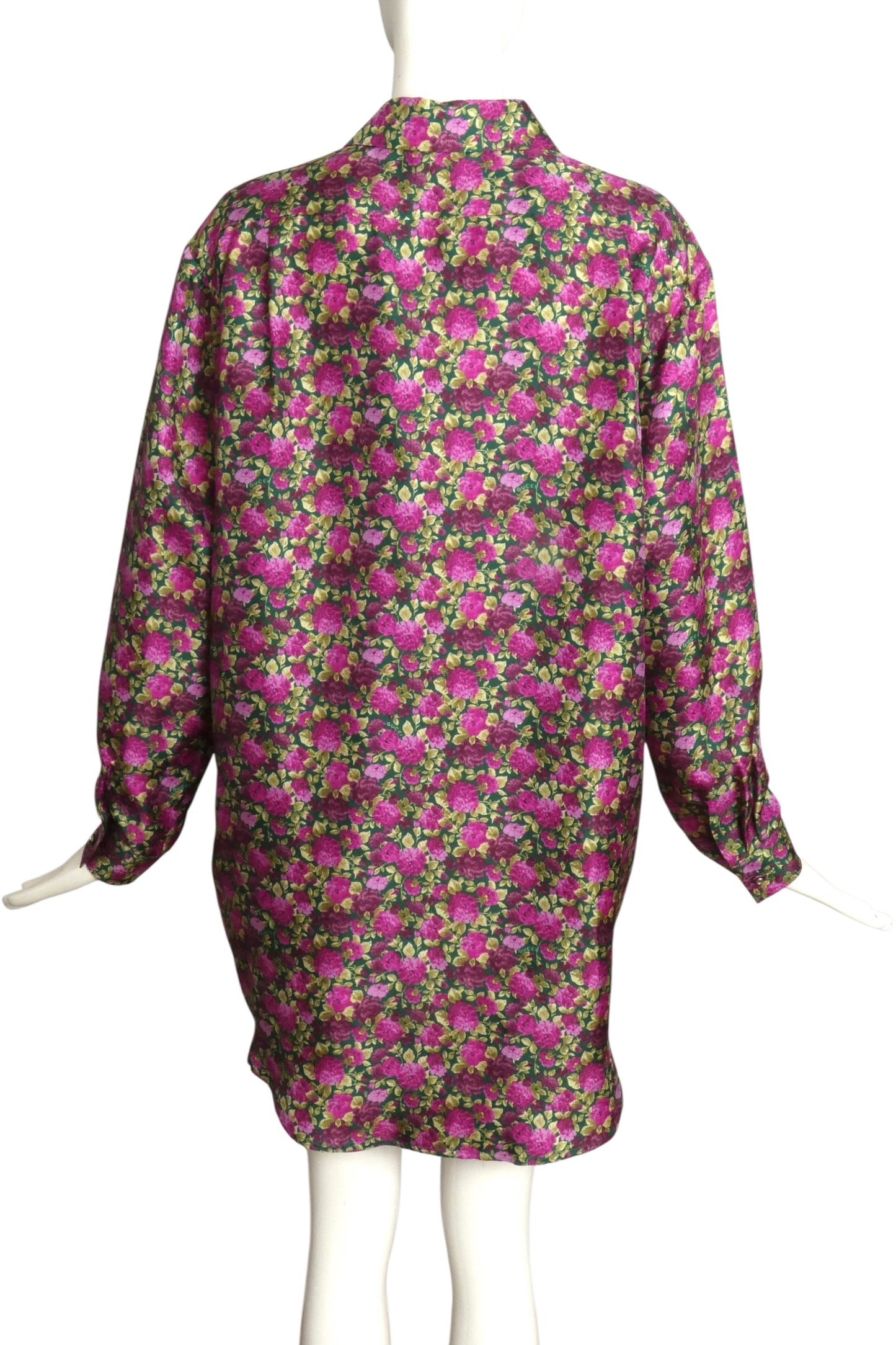 GUCCI- NWT 2023 Floral Silk Tunic & Bra Top, Size 6