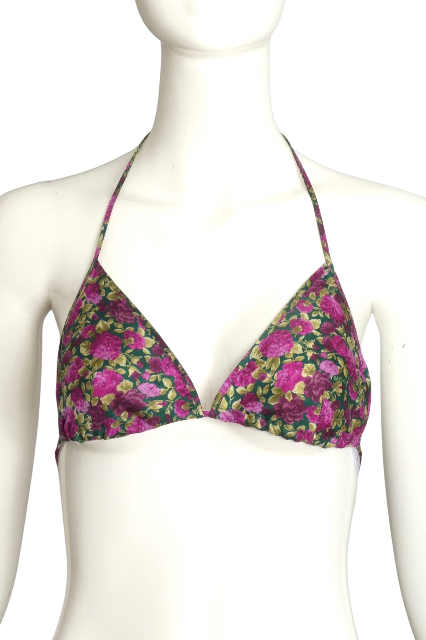 GUCCI- NWT 2023 Floral Silk Tunic & Bra Top, Size 6