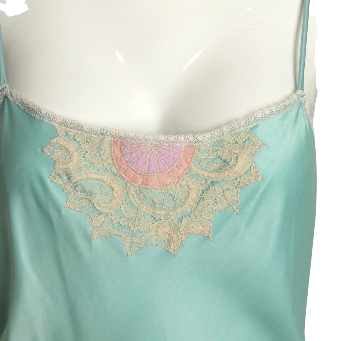 BILL TICE- 1970s 2pc Sateen Knit Nightgown & Bed Jacket, Size 4