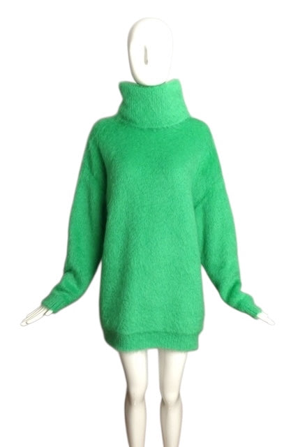 GUCCI- NWT 2023 Green Mohair Knit Dress, Multiple Sizes Available