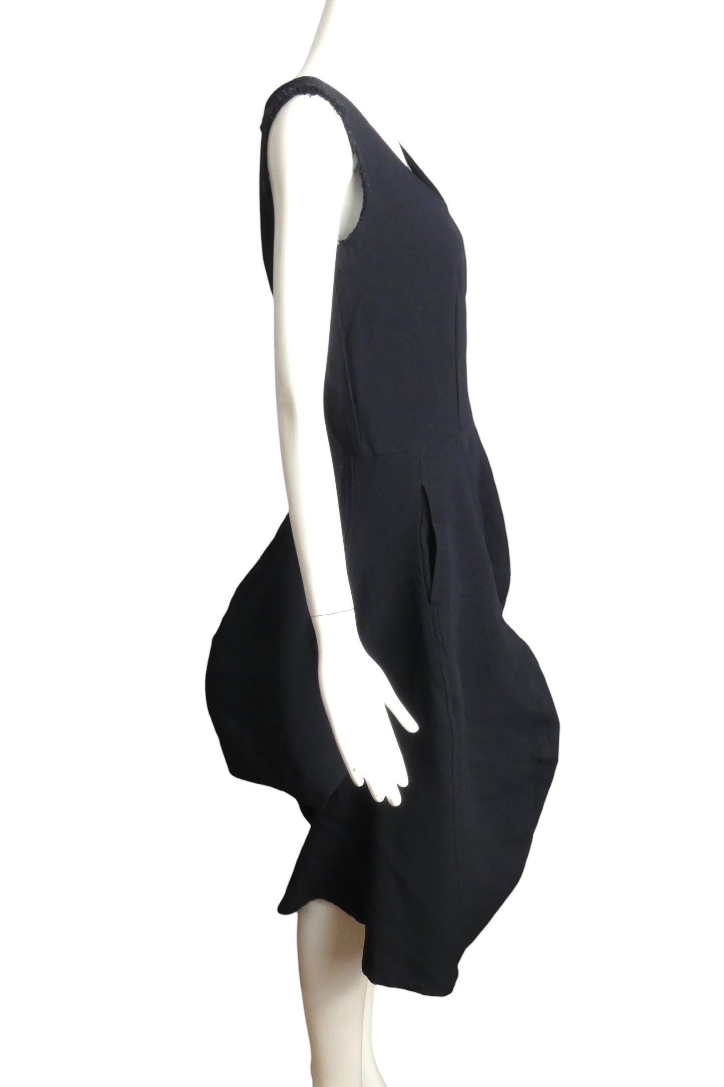 COMME DES GARCONS- 2018 Black Sculptural Knit Dress, Size 4