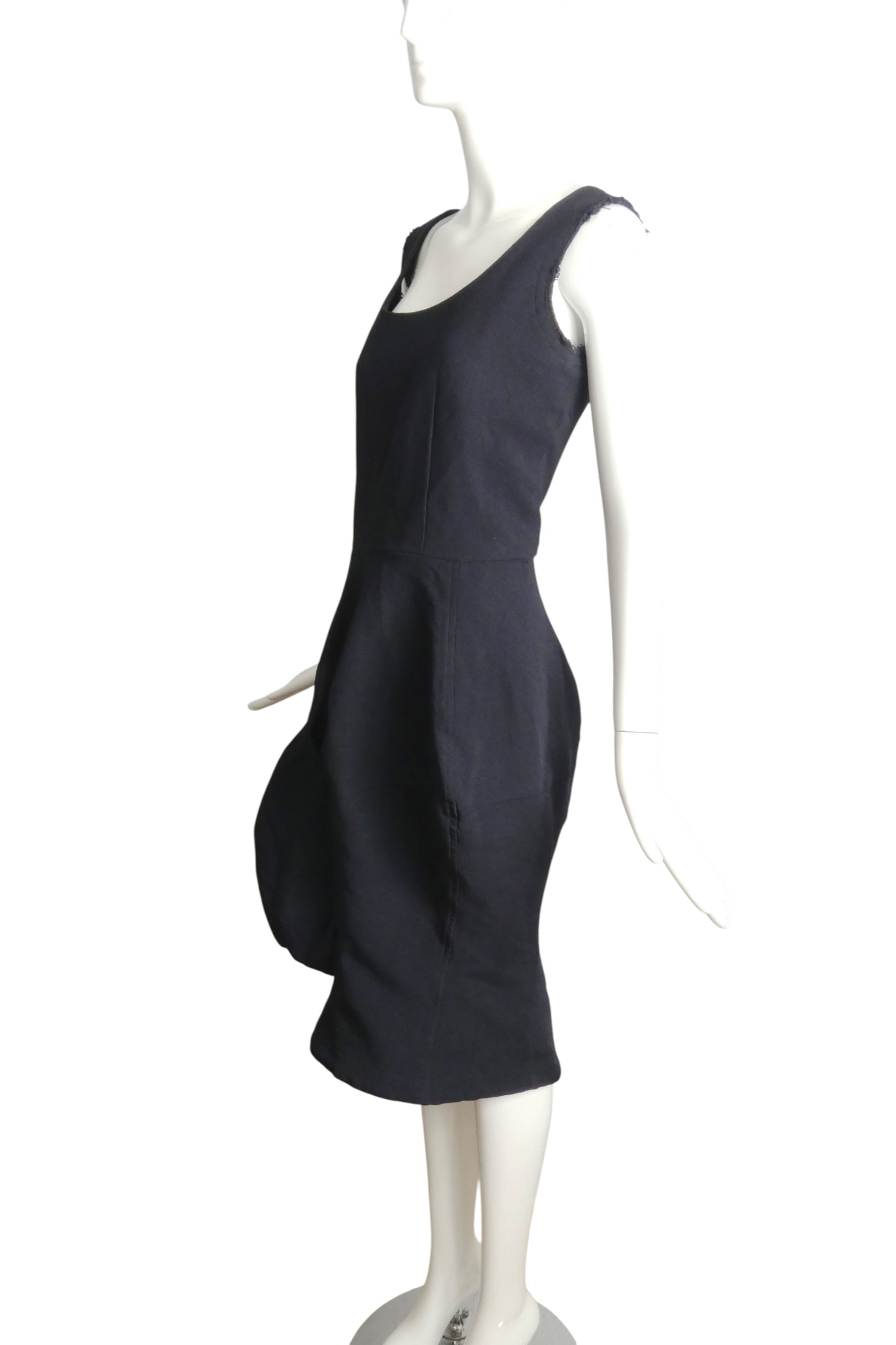 COMME DES GARCONS- 2018 Black Sculptural Knit Dress, Size 4