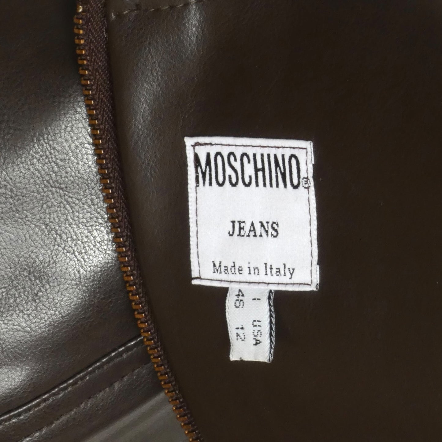 MOSCHINO JEANS- 1990s Brown Studded Dress, Size 12