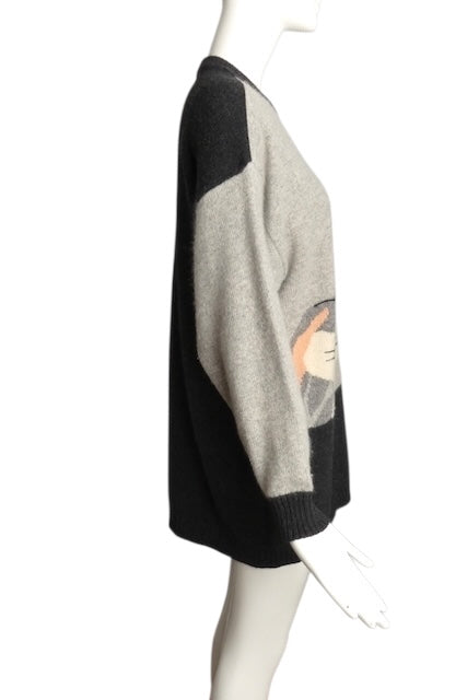 JC DE CASTELBAJAC- 1990s Bugs Bunny Tunic Sweater, Size 10