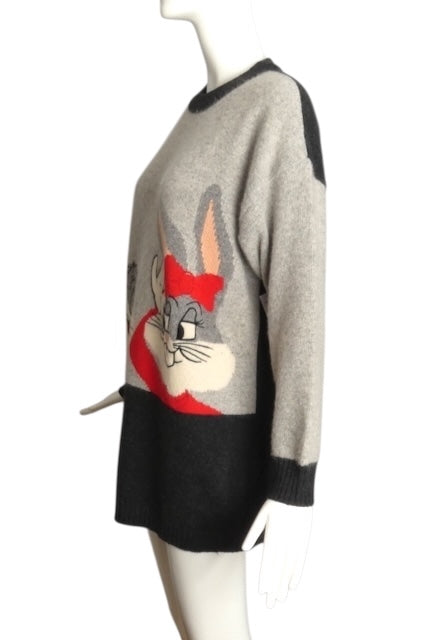 JC DE CASTELBAJAC- 1990s Bugs Bunny Tunic Sweater, Size 10