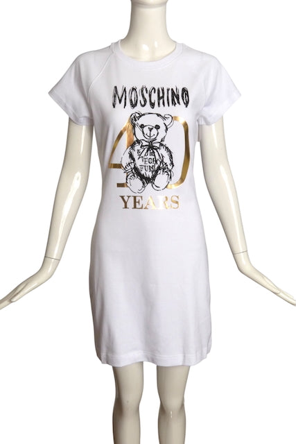 MOSCHINO COUTURE- NWT 2024 40th Anniversary Teddy Bear Dress, Size 6