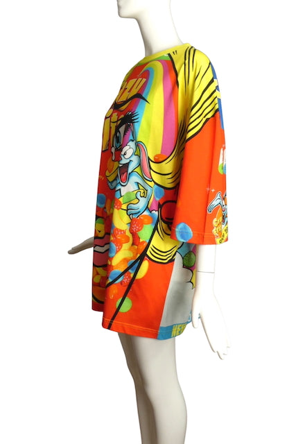 MOSCHINO COUTURE!- NWT 2018 Crazy Fruits Cereal Print Dress, Size XXS