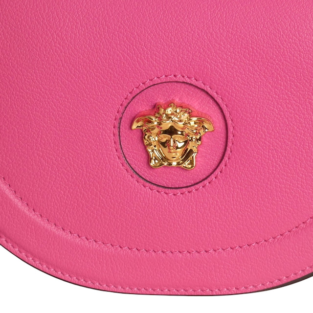 VERSACE- NWT Pink Vitello Half Moon Shoulder Bag