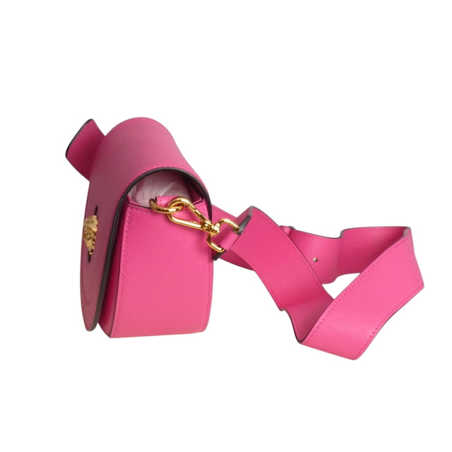 VERSACE- NWT Pink Vitello Half Moon Shoulder Bag