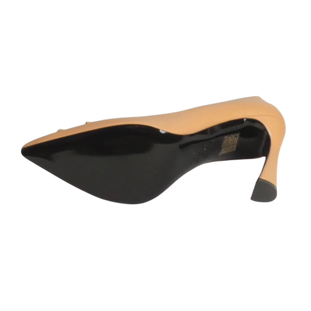 VERSACE- NIB Beige Leather Medusa Head Pumps, Multiple Sizes Available