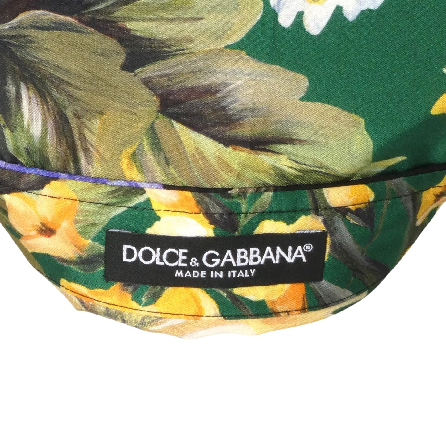 DOLCE & GABBANA- 2024 Oversized Floral Silk L/S Blouse, Size 8