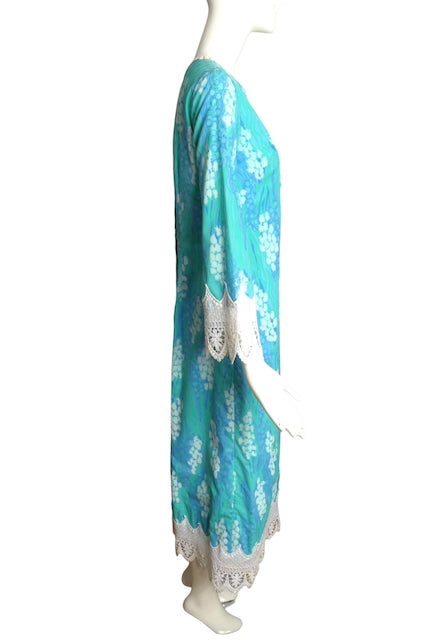 LILY PULITZER- 1970s Floral Print Cotton Dress, Size 4