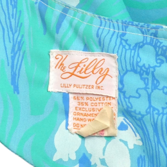 LILY PULITZER- 1970s Floral Print Cotton Dress, Size 4