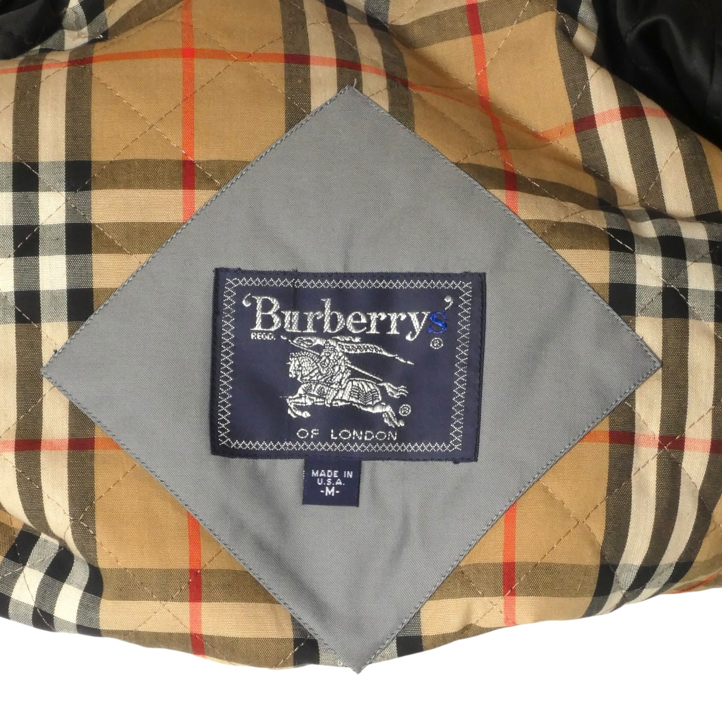 BURBERRY- Gray Nylon & Fur Trim Coat, Size Medium