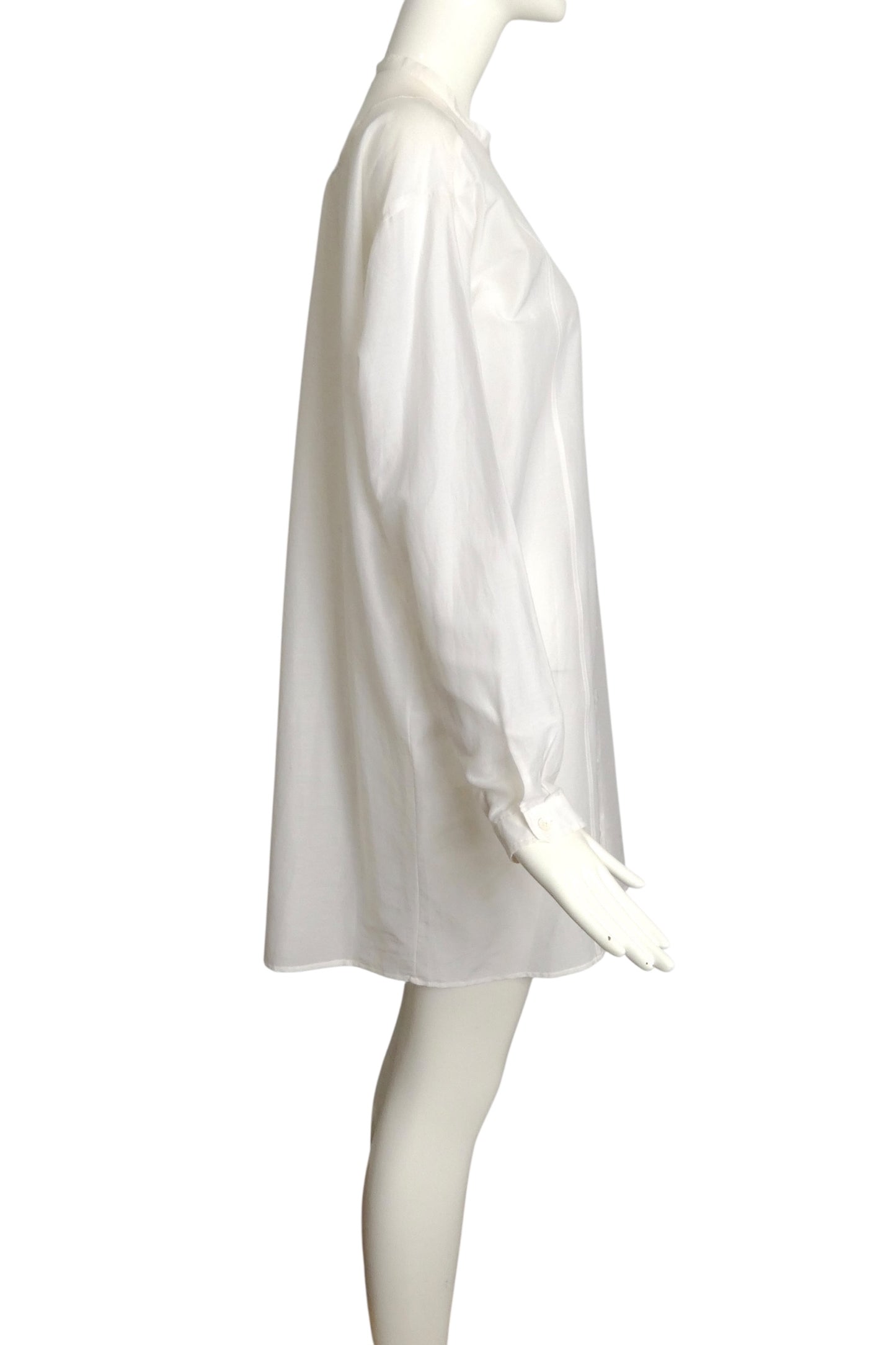GUCCI- 2011 NWT White Cotton Batiste Shirt Dress, Size 8