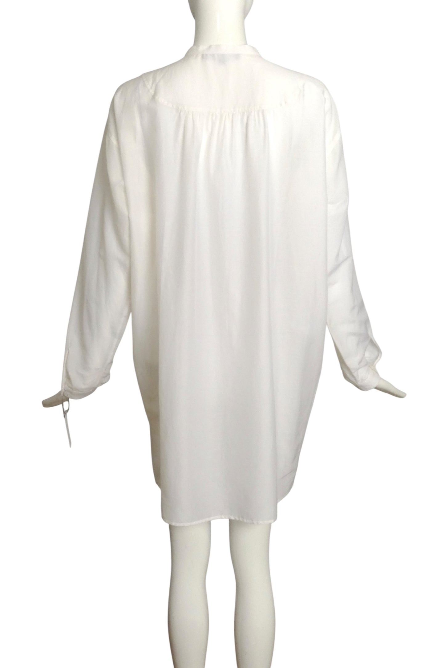 GUCCI- 2011 NWT White Cotton Batiste Shirt Dress, Size 8